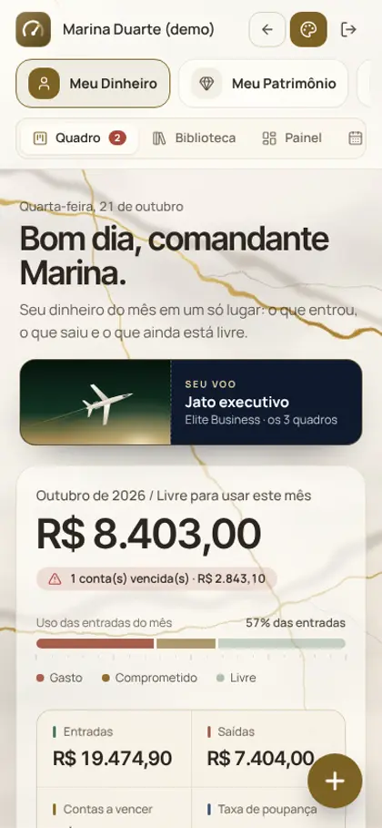Exemplo de aplicativo feito pela ELEVAFLIX
